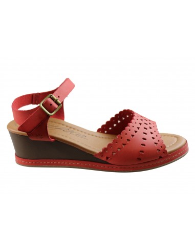 New Face Dorita Womens Leather Wedge Sandals Made In Brazil Comment ça marche