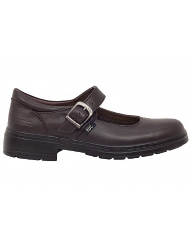 ROC Lara Junior Younger Girls/Kids Brown School Shoes en linge