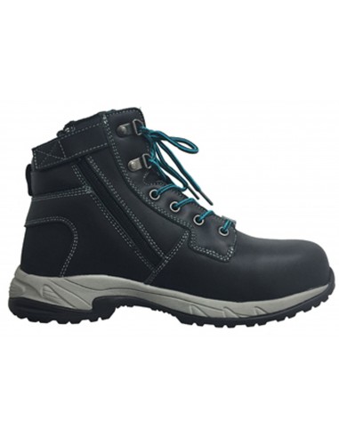 King Gee Womens Tradie Zip Black Work Boots pas cher 