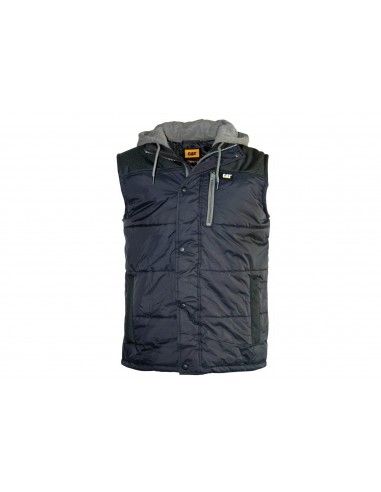 Caterpillar Mens Comfortable Durable Hooded Work Vest pas cher