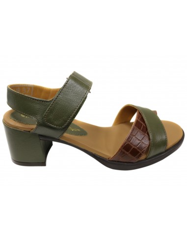 Opananken Vivian Womens Comfortable Leather Mid Heel Sandals de l' environnement