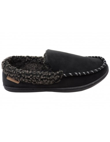 Dearfoam Mens Eli Microsuede Moccasin With Whipstitch Slippers à prix réduit toute l'année