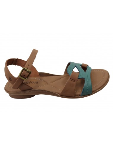 New Face Leni Womens Comfortable Leather Sandals Made In Brazil Fin de série