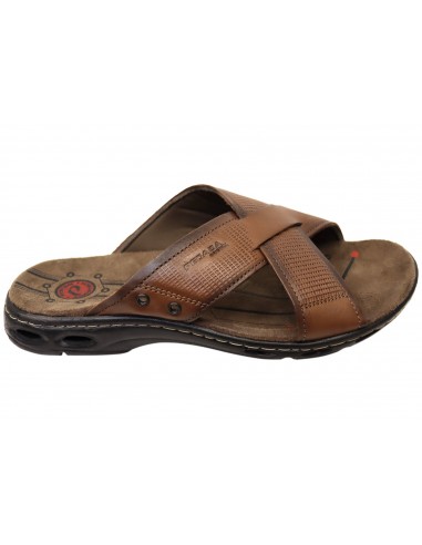 Pegada Hobbs Mens Comfortable Leather Slides Sandals Made In Brazil meilleur choix