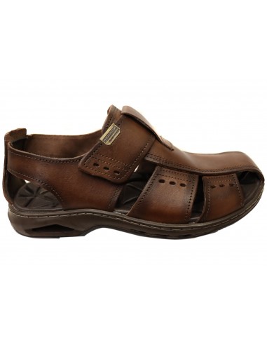 Pegada Grange Mens Leather Comfort Closed Toe Sandals Made In Brazil Paris Déstockage Promo