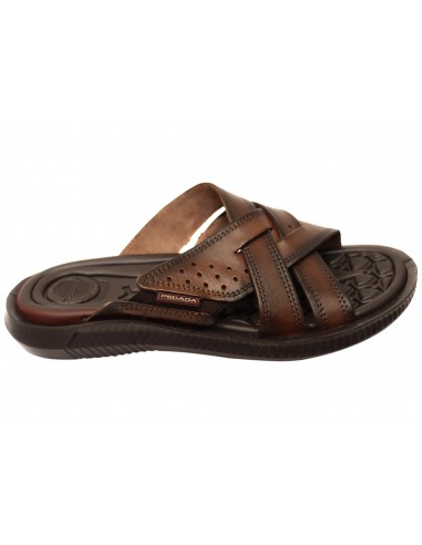 Pegada Freddie Mens Comfortable Leather Slides Sandals Made In Brazil 2024