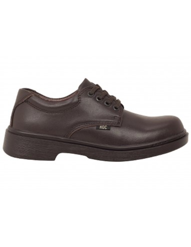 ROC Strobe Senior Brown Leather School Shoes plus qu'un jeu 