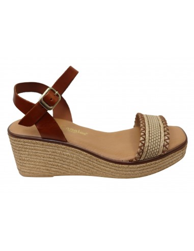 Lola Canales Pambula Womens Spanish Leather Wedge Sandals Fin de série