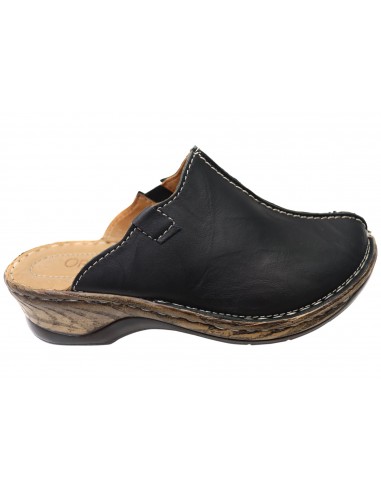 Orizonte Maz Womens Comfortable Leather Closed Toe Open Back Mules de l' environnement