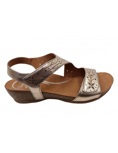 Scholl Orthaheel Jenna Womens Comfortable Leather Wedge Sandals JUSQU'A -70%! 