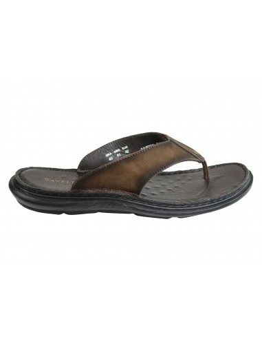 Savelli Wyatt Mens Comfortable Leather Thongs Sandals Made In Brazil chez Cornerstreet bien 