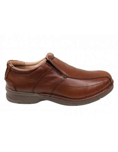 Slatters Lismore Mens Leather Extra Wide Fit Comfortable Slip On Shoes Par le système avancé 