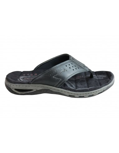 Pegada Teri Mens Leather Comfy Cushioned Thongs Sandals Made In Brazil paiement sécurisé