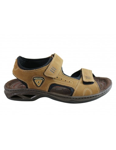 Pegada Thompson Mens Leather Comfort Cushioned Sandals Made In Brazil pas cher chine