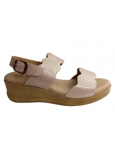 Lola Canales Belinda Womens Comfy Leather Wedge Sandals Made In Spain plus qu'un jeu 