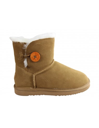 Grosby Button Ugg Womens Warm Comfort Boots With Sheepskin Lining prix