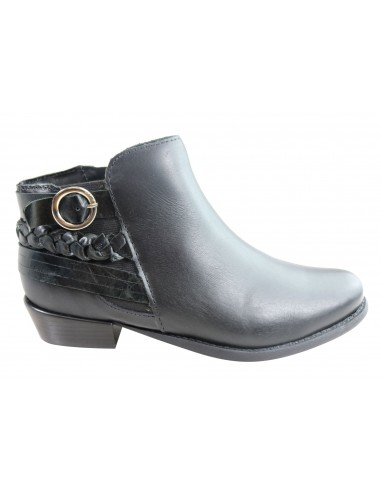 Andacco Grove Womens Leather Comfortable Ankle Boots Made In Brazil rembourrage situé sous